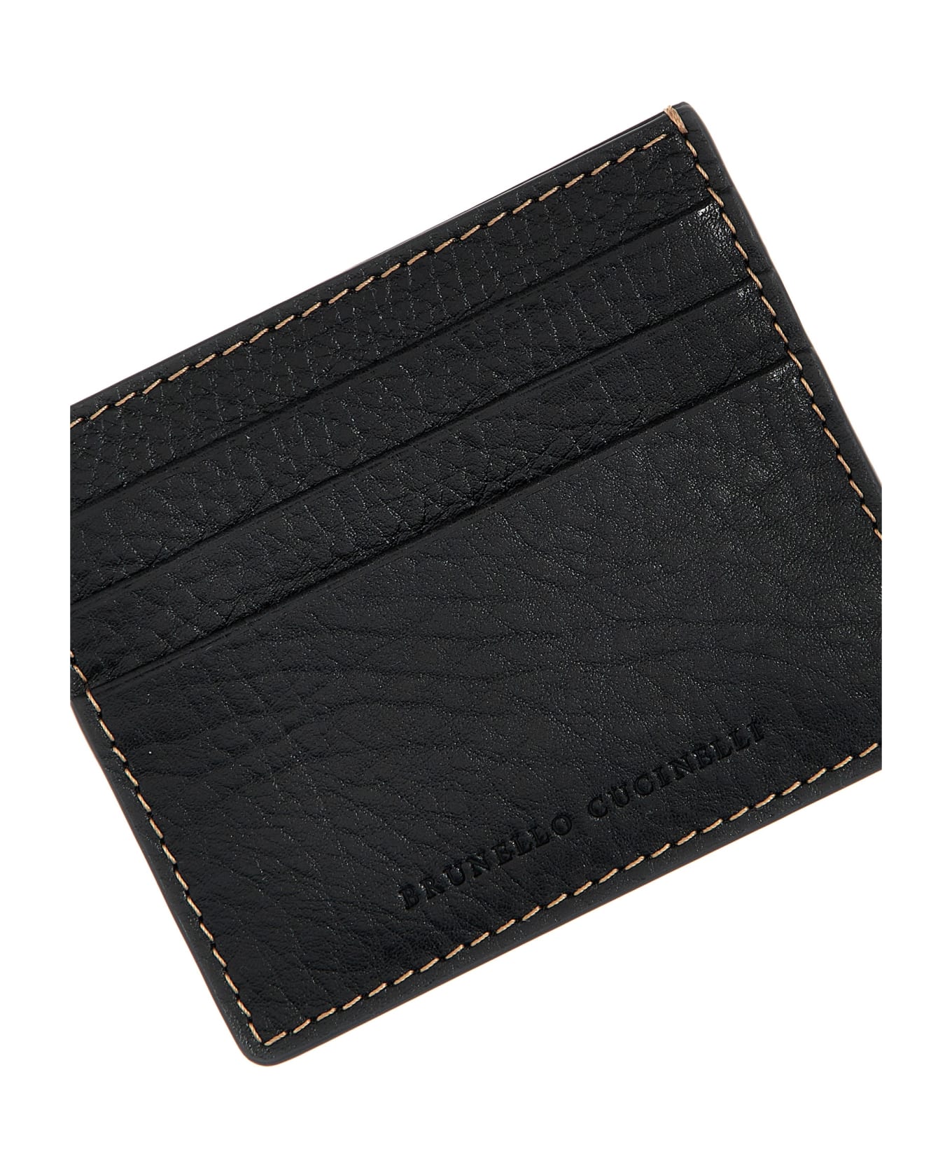 Brunello Cucinelli Leather Cardholder - Black