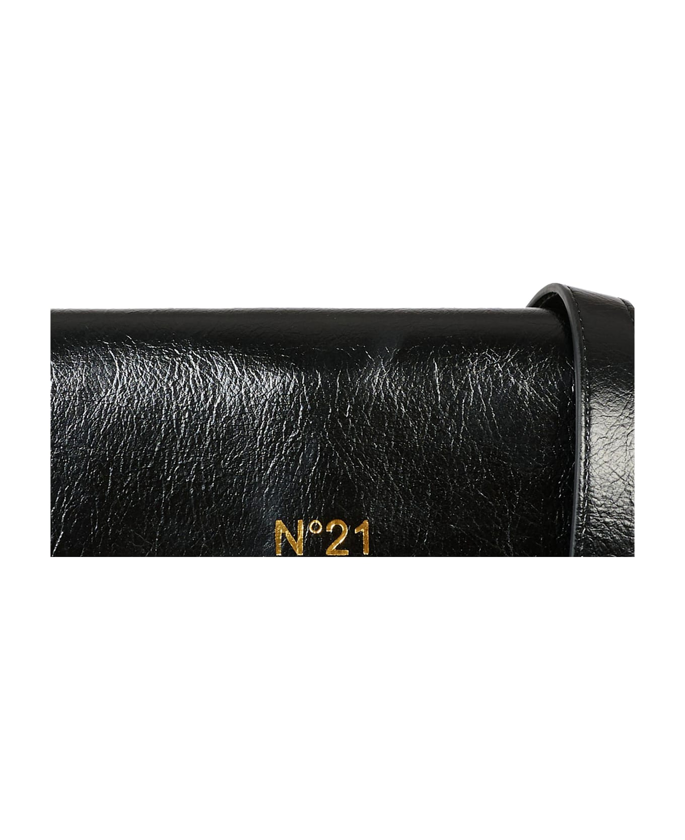 N.21 Black Clutch For Girl With Logo - Black アクセサリー＆ギフト