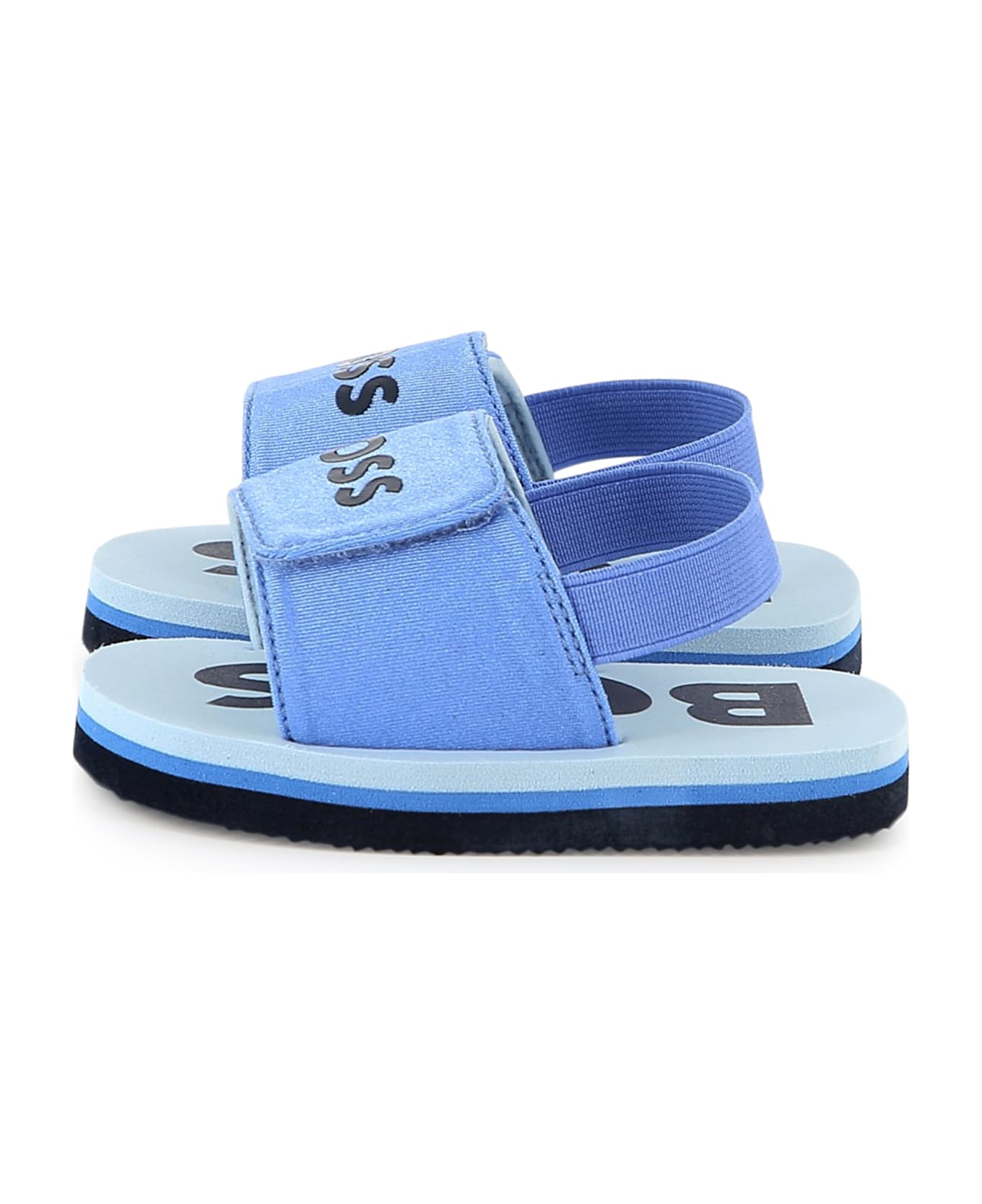 Hugo Boss Sandali Con Stampa - Blue