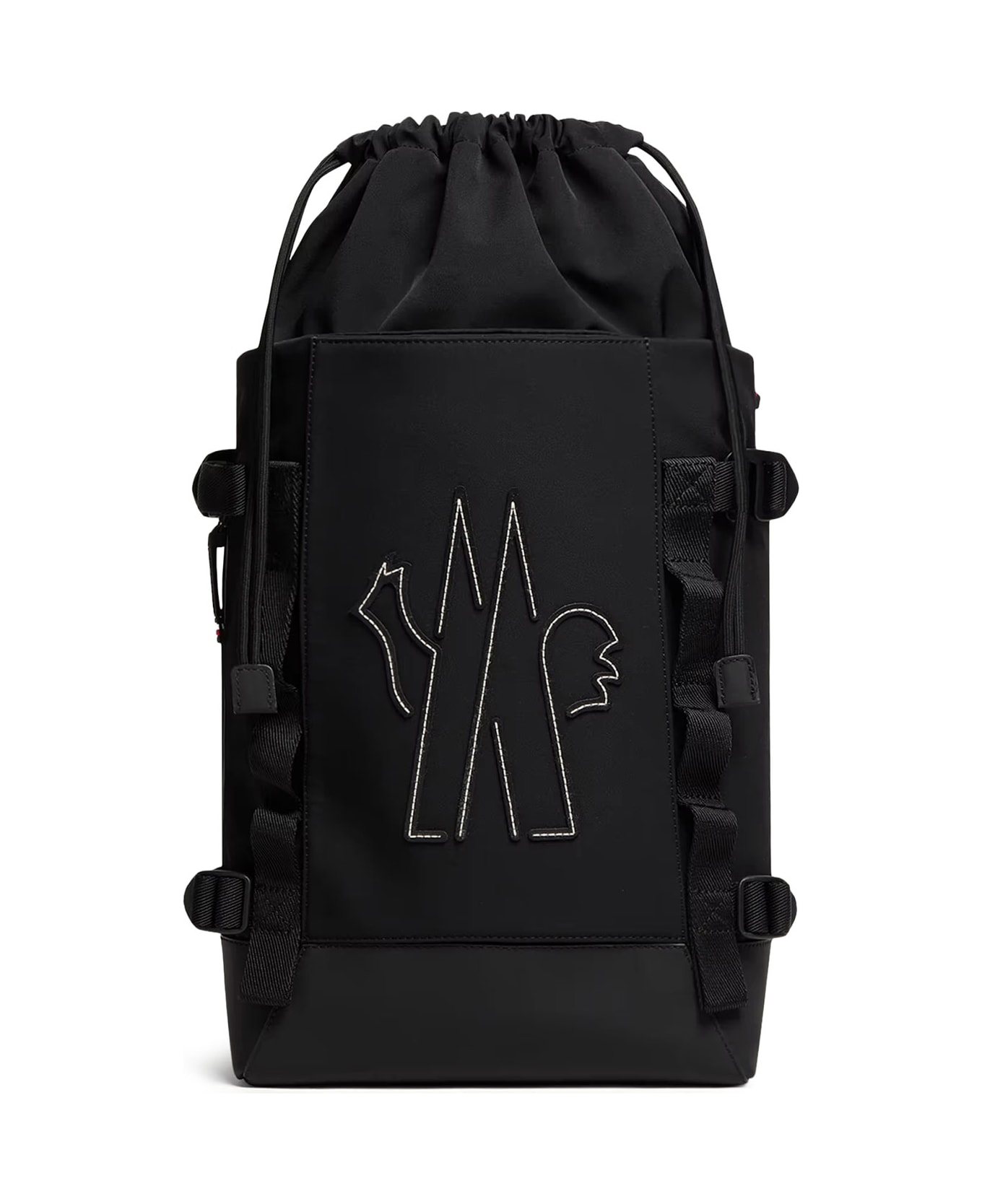Moncler Grenoble Nylon Backpack With Logo Patch - Black