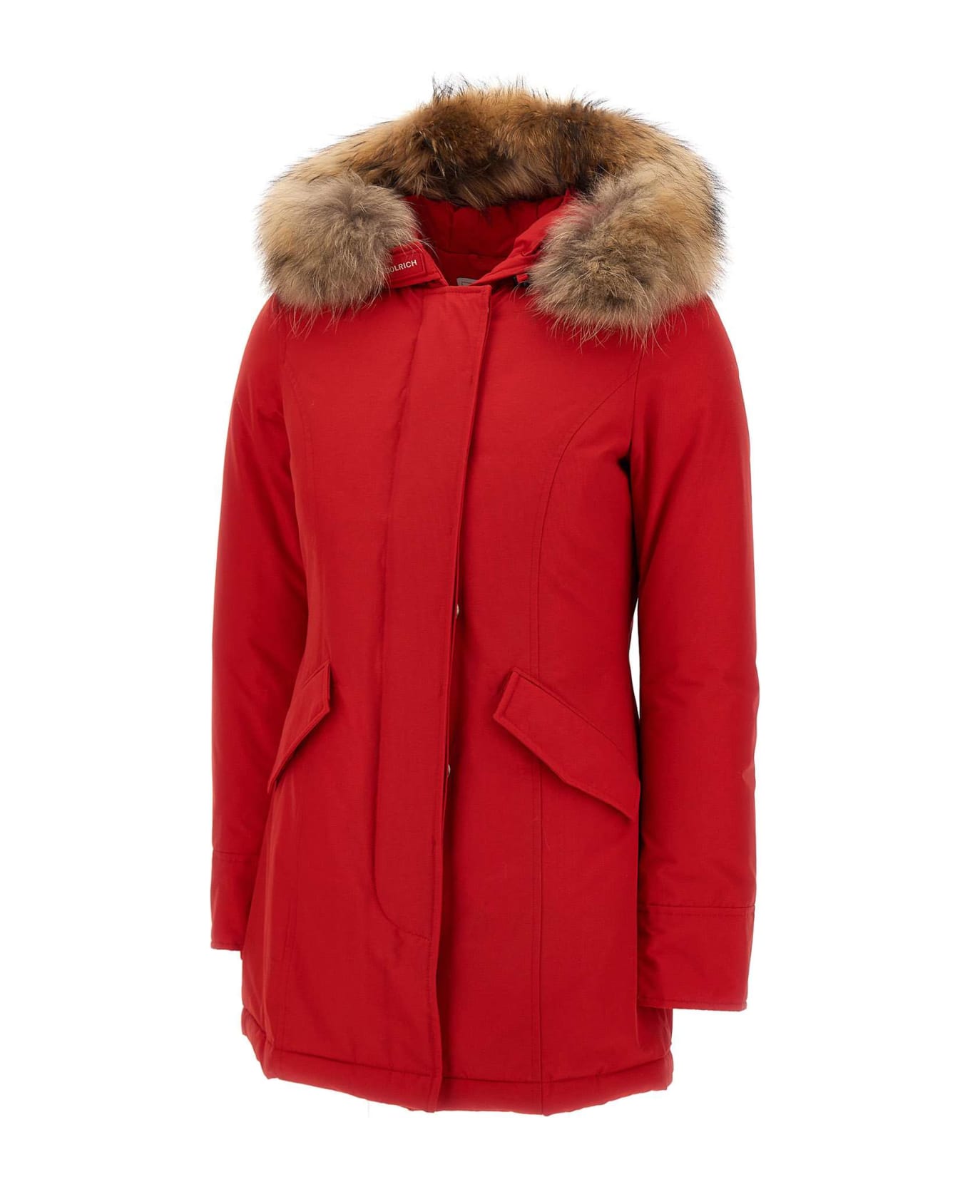 Woolrich "arctic Raccoon" Parka - RED コート