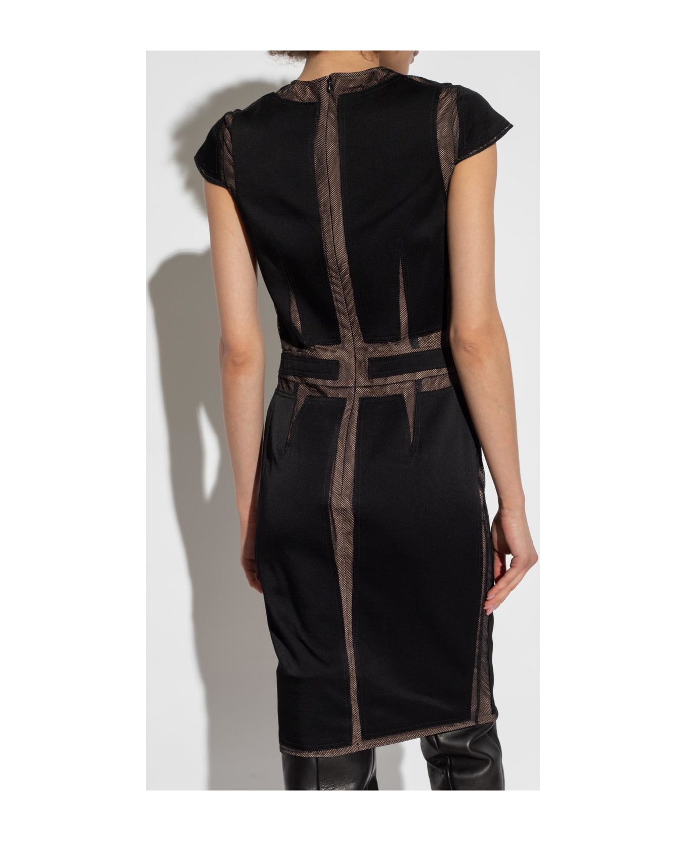 Moschino Dress With Inserts - Black ワンピース＆ドレス