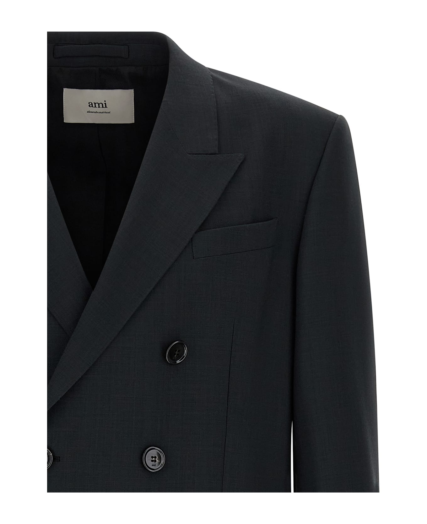Ami Alexandre Mattiussi Wool Blazer - CHARCOAL