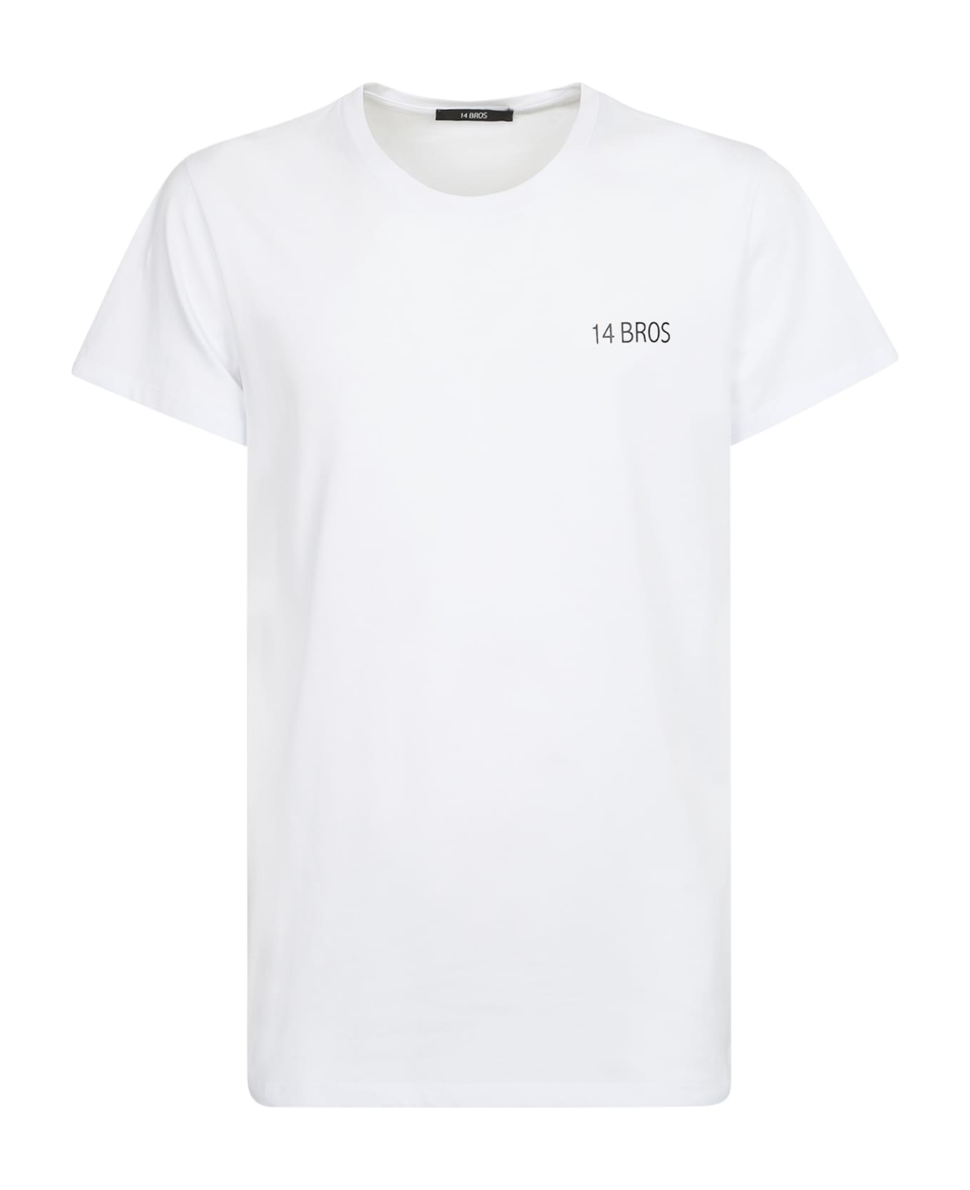 14 Bros Logo-print T-shirt - White シャツ