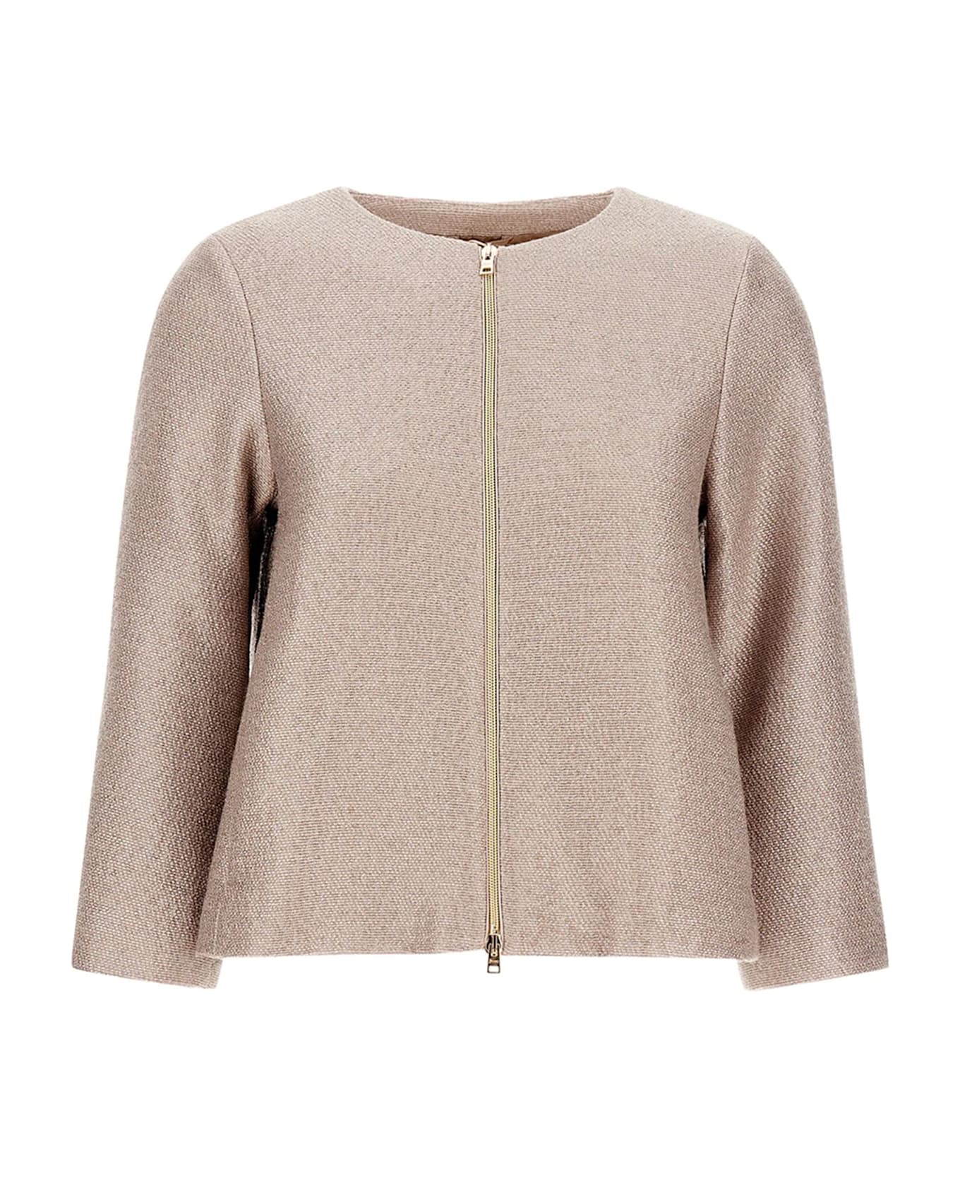 Herno Beige Virgin Wool Jacket - Chantilly