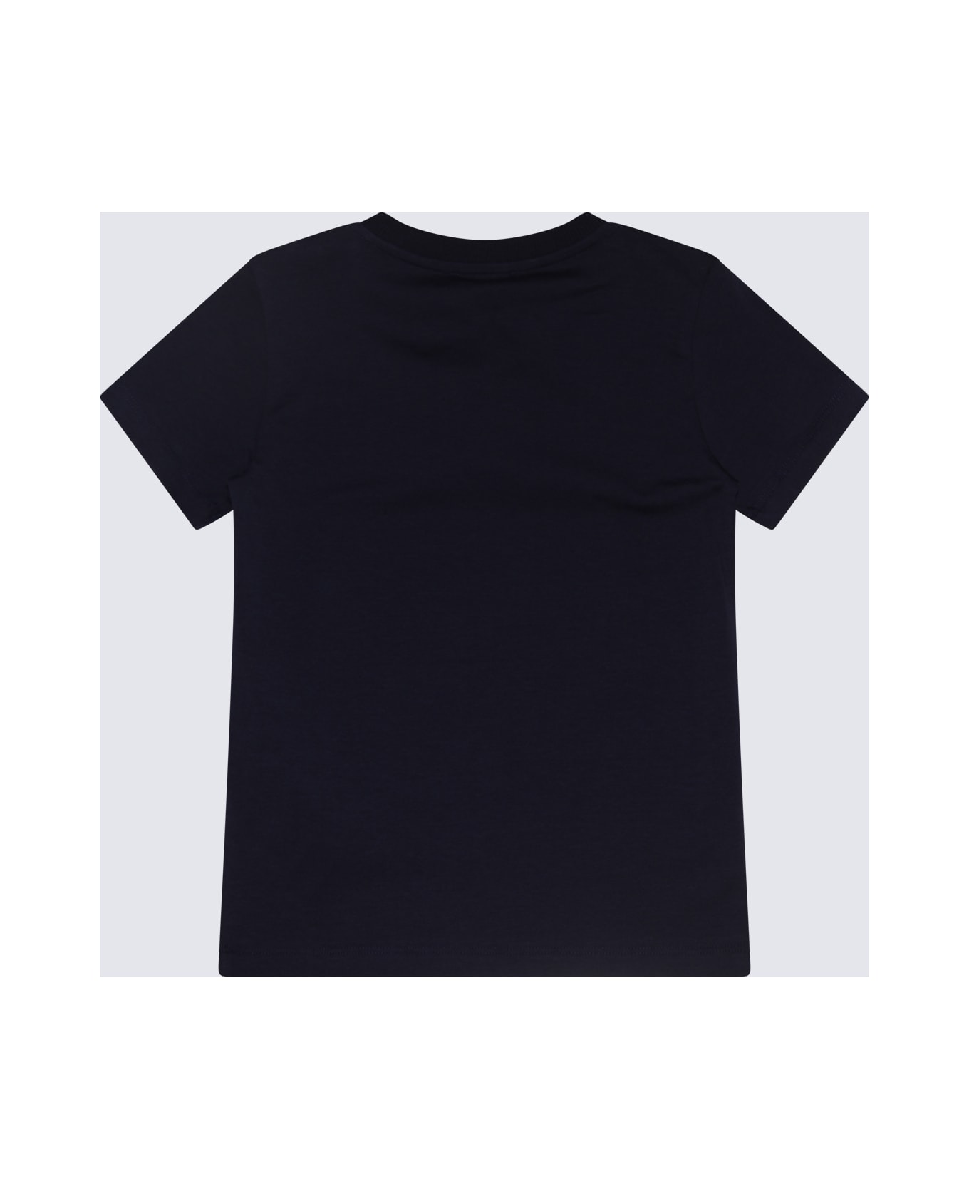 Moschino Navy Blue And White Cotton T-shirt - Blu