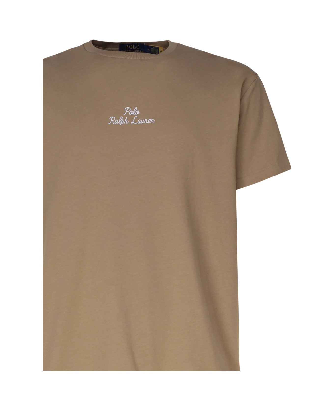 Polo Ralph Lauren T-shirt With Embroidery - Khaki