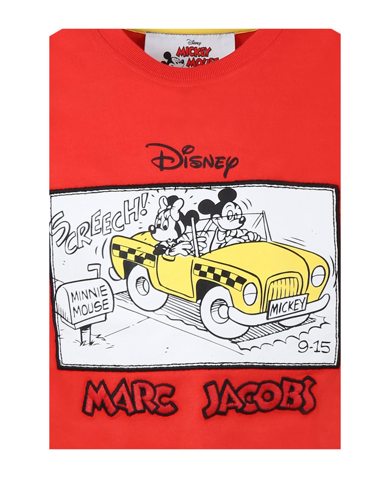 Little Marc Jacobs Red T-shirt For Boy With Mickey Mouse - Red