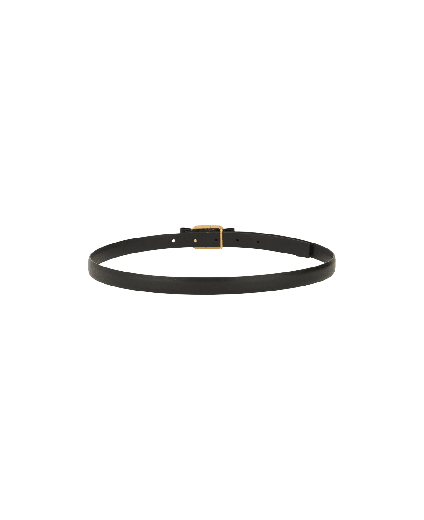Ferragamo Fixed Belt "new Vara Plate" - BLACK