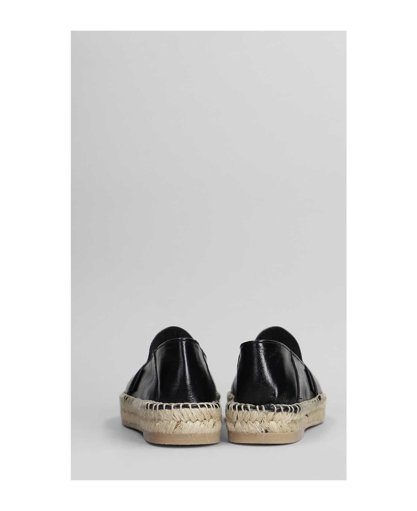Ami Alexandre Mattiussi Espadrilles In Black Leather - black フラットシューズ