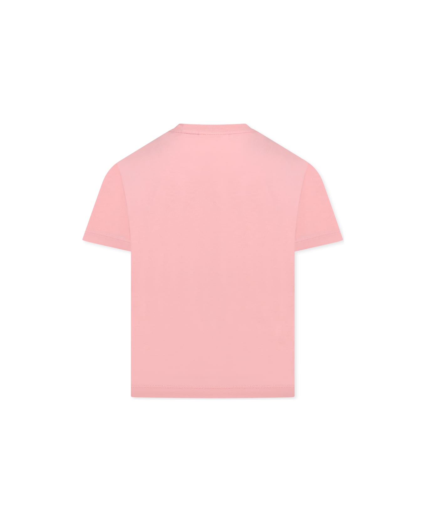 Off-White Pink T-shirt For Girl With Logo - PINK