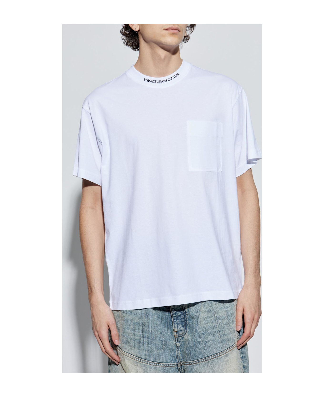 Versace Jeans Couture T-shirt With Logo - White