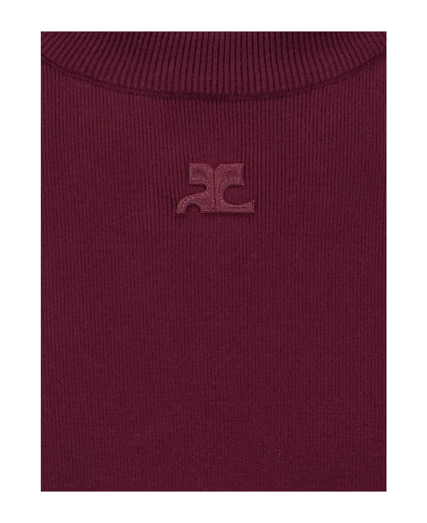 Courrèges 'snaps' Sweater - Purple ニットウェア