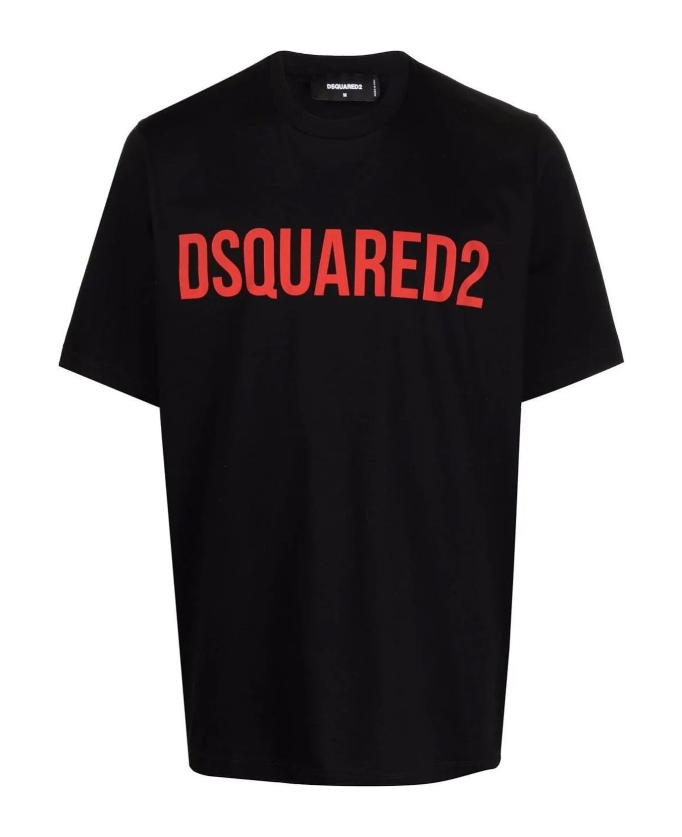 Dsquared2 Cotton Logo T-shirt - Black