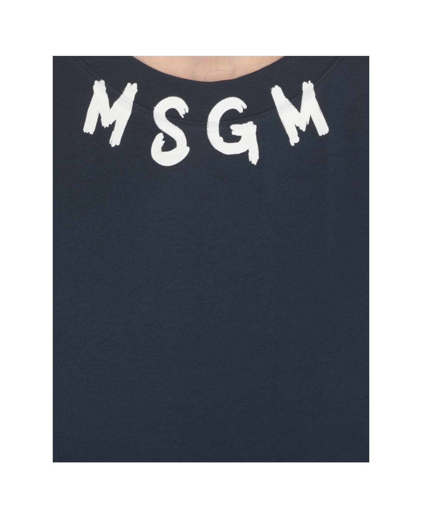 MSGM Cotton T-shirt - Blu シャツ