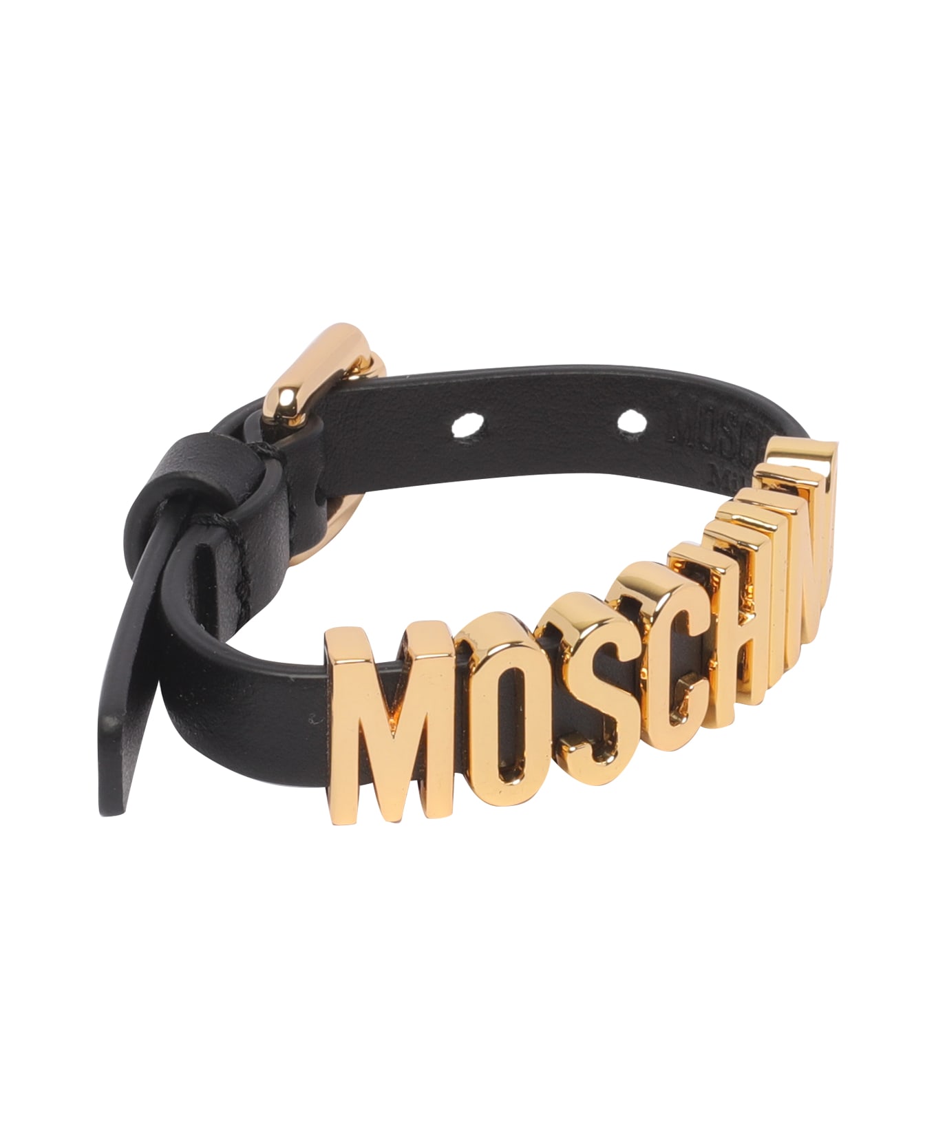 Moschino Lettering Logo Bracelet - Black