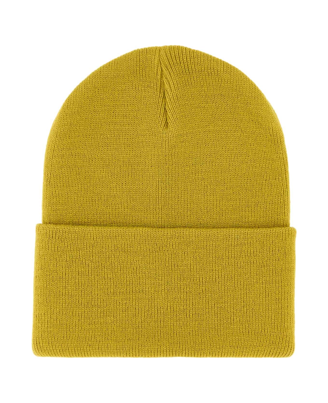 Carhartt Mustard Acrylic Watch Hat - GOLDENOLIVE