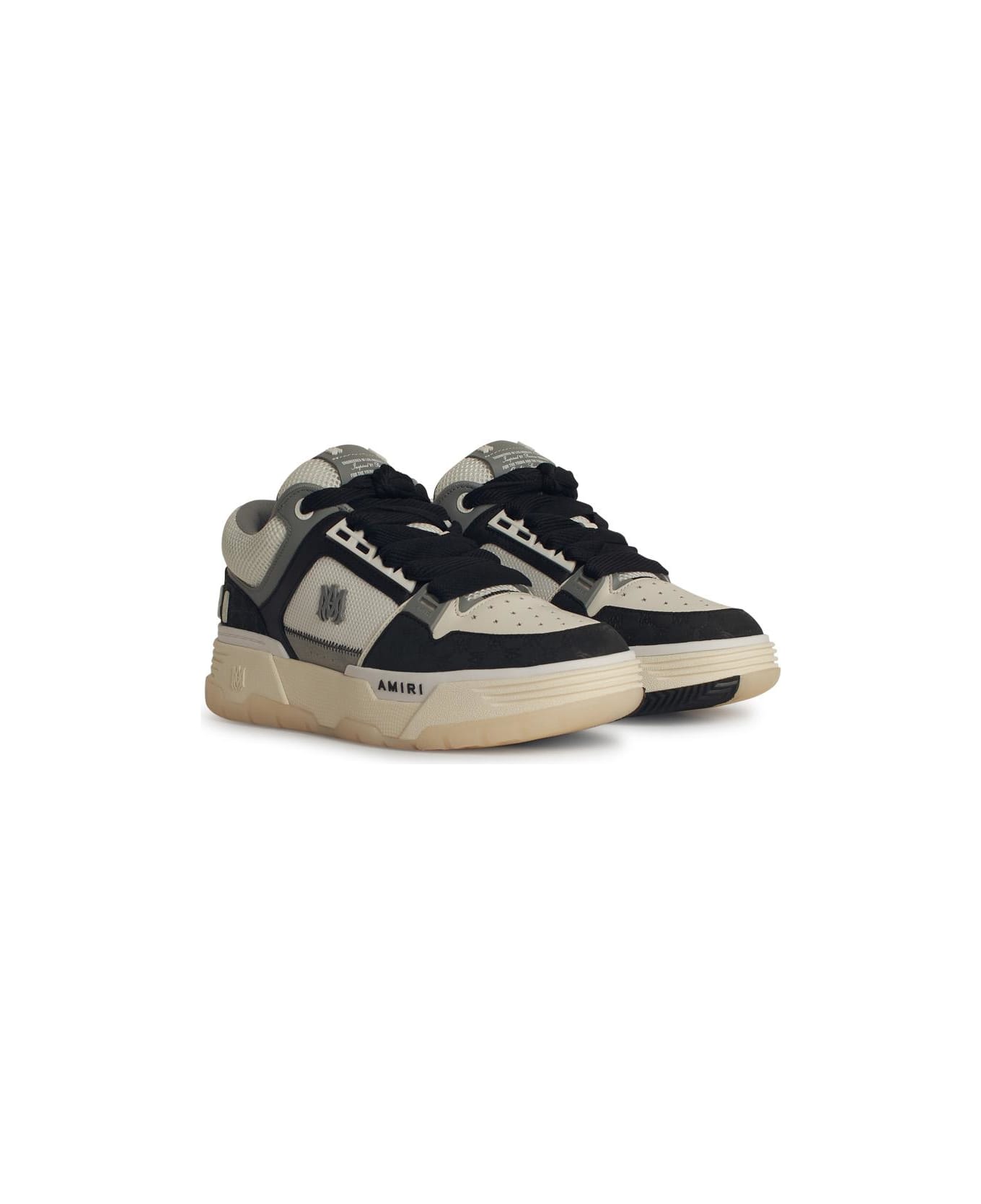 AMIRI 
ma-1
 Black Leather Sneakers - Black