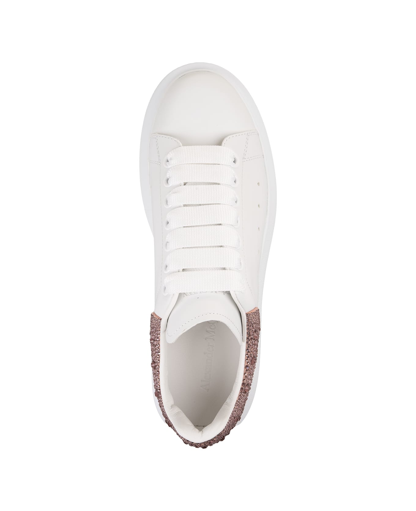 Alexander McQueen Oversized Sneakers In White/cherry Blossom Pink - White