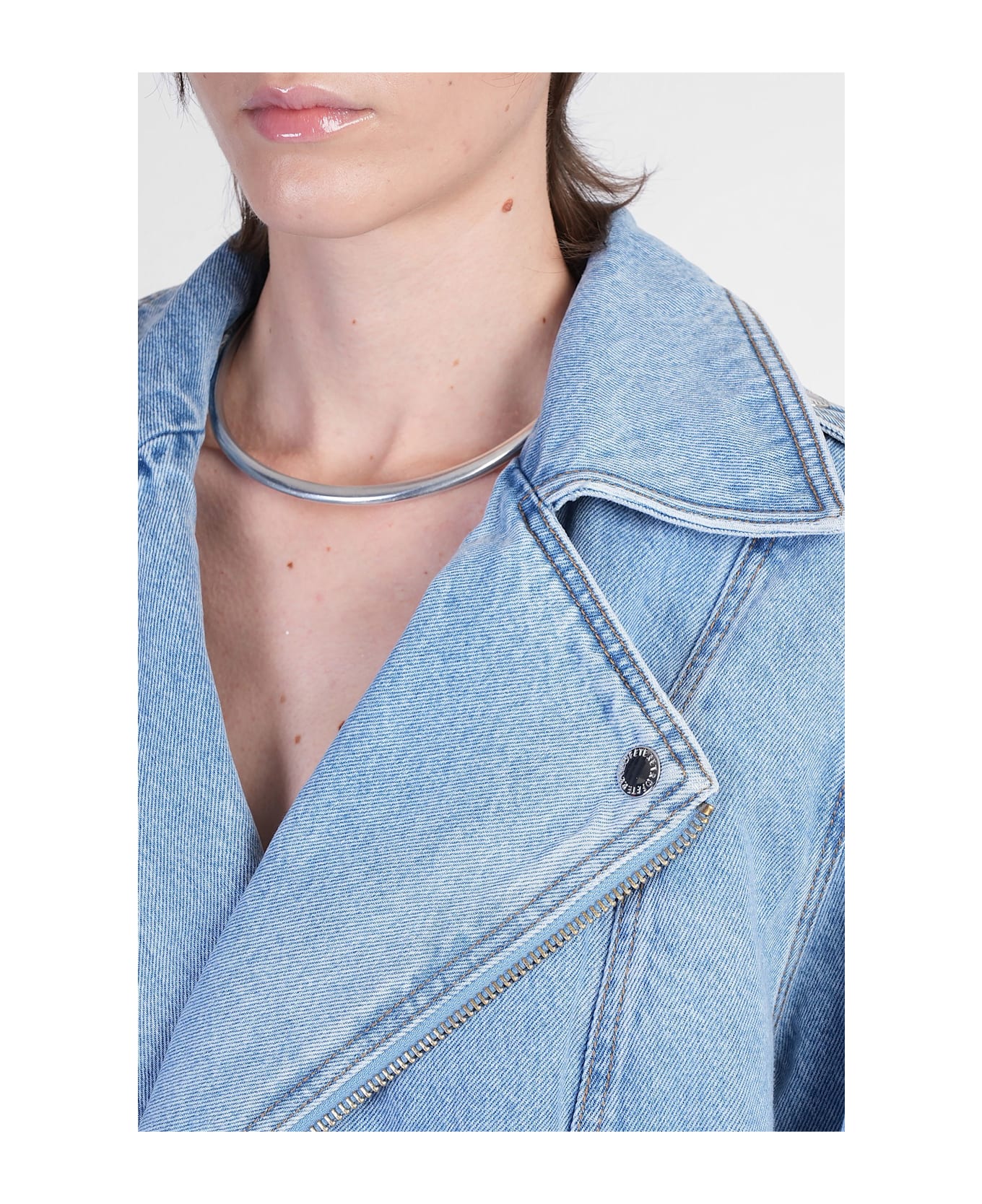 retrofete Shay Denim Jackets In Blue Cotton - blue