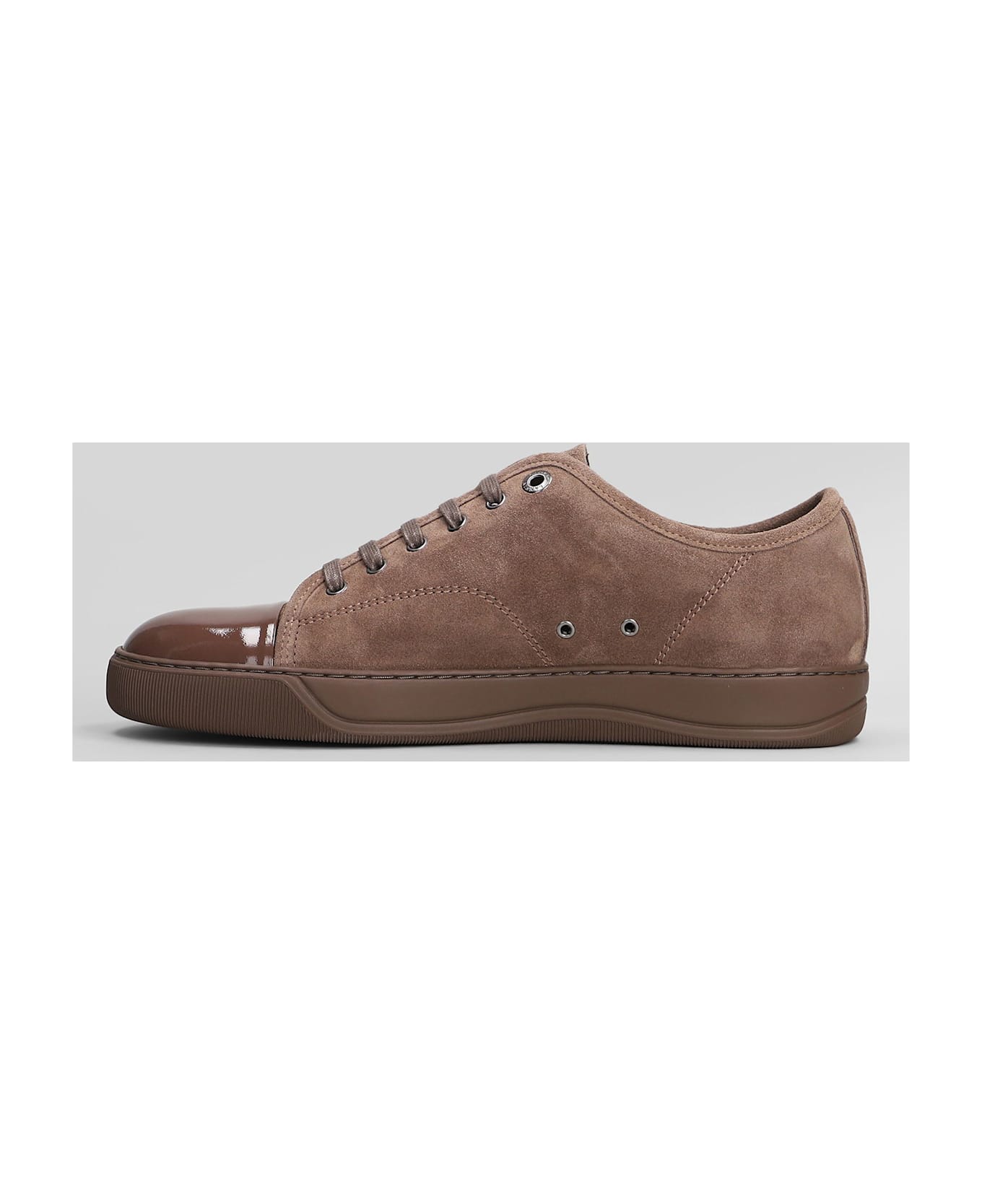 Lanvin Dbb1 Sneakers In Brown Suede - brown