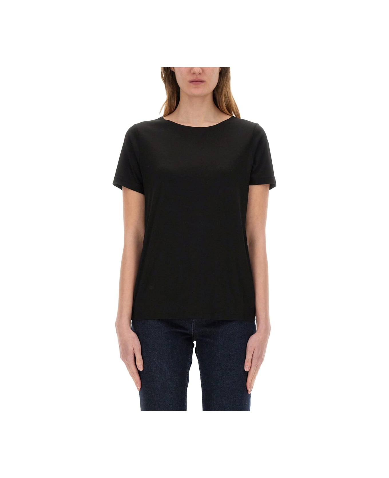 Fay Regular Fit T-shirt - Black
