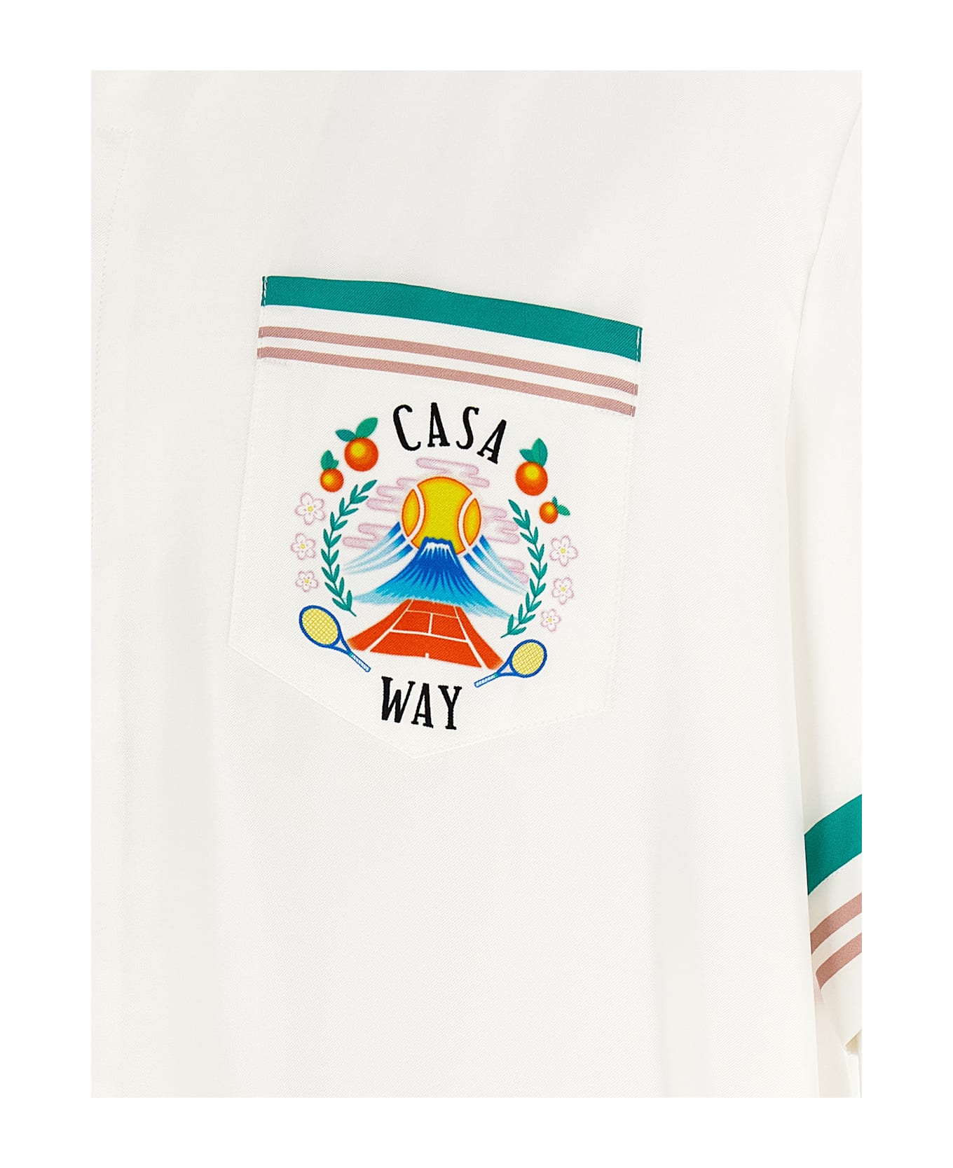 Casablanca 
cuban Collar
 Shirt - Multicolor
