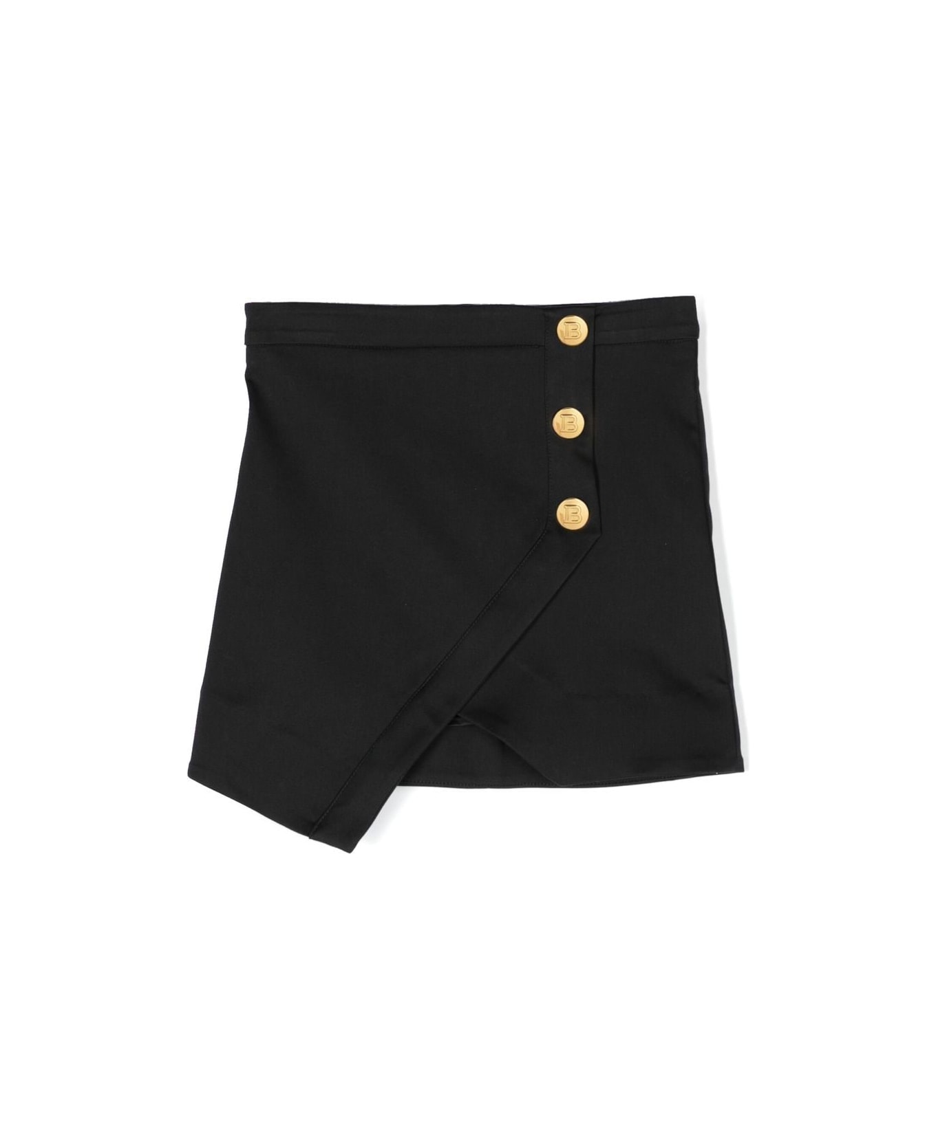 Balmain Buttoned Skirt - Black