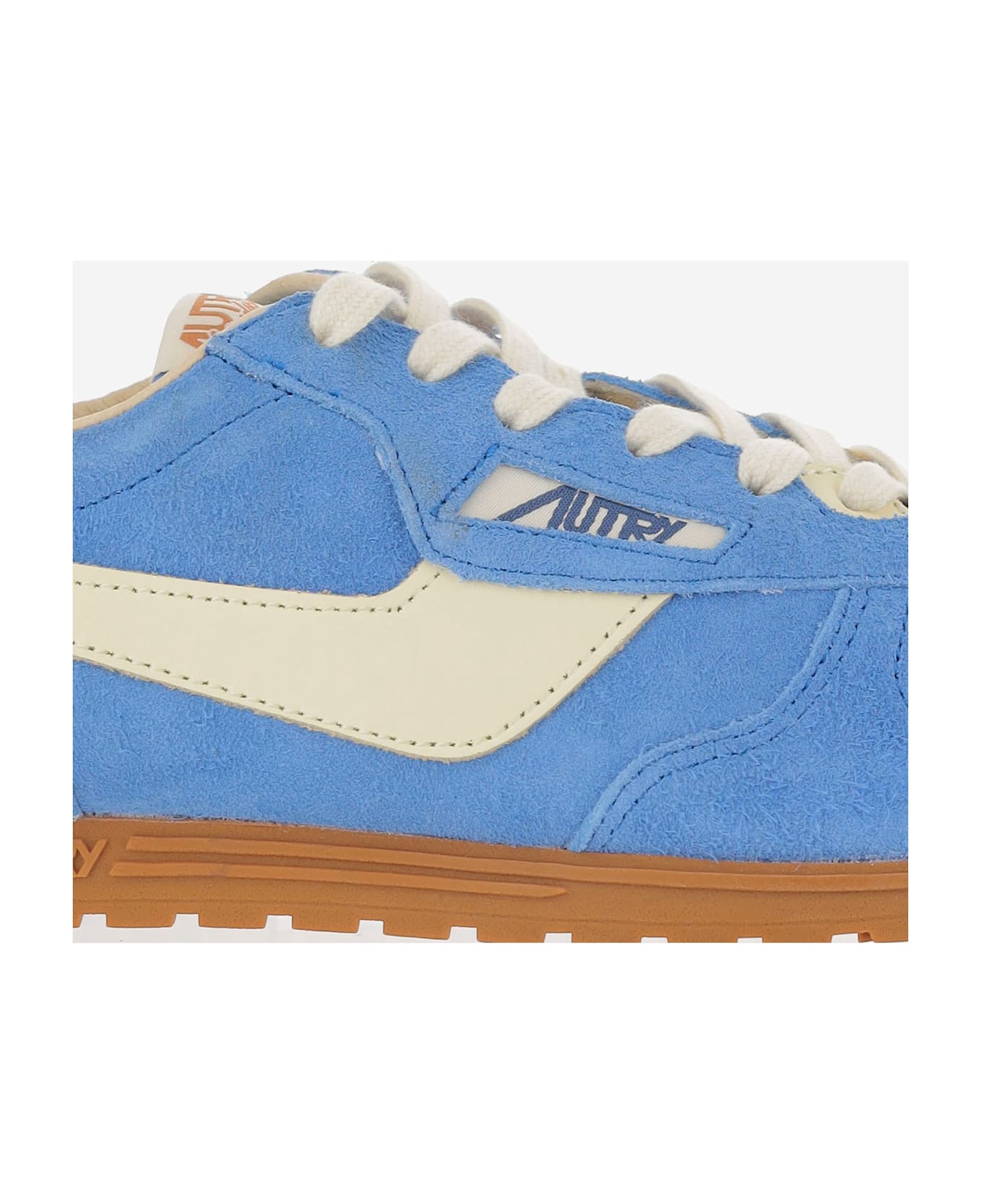 Autry Windspin Leather Sneakers - Light Blue