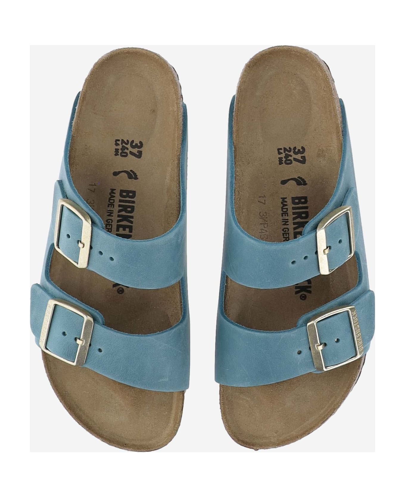 Birkenstock Arizona Suede Sandals - Clear Blue