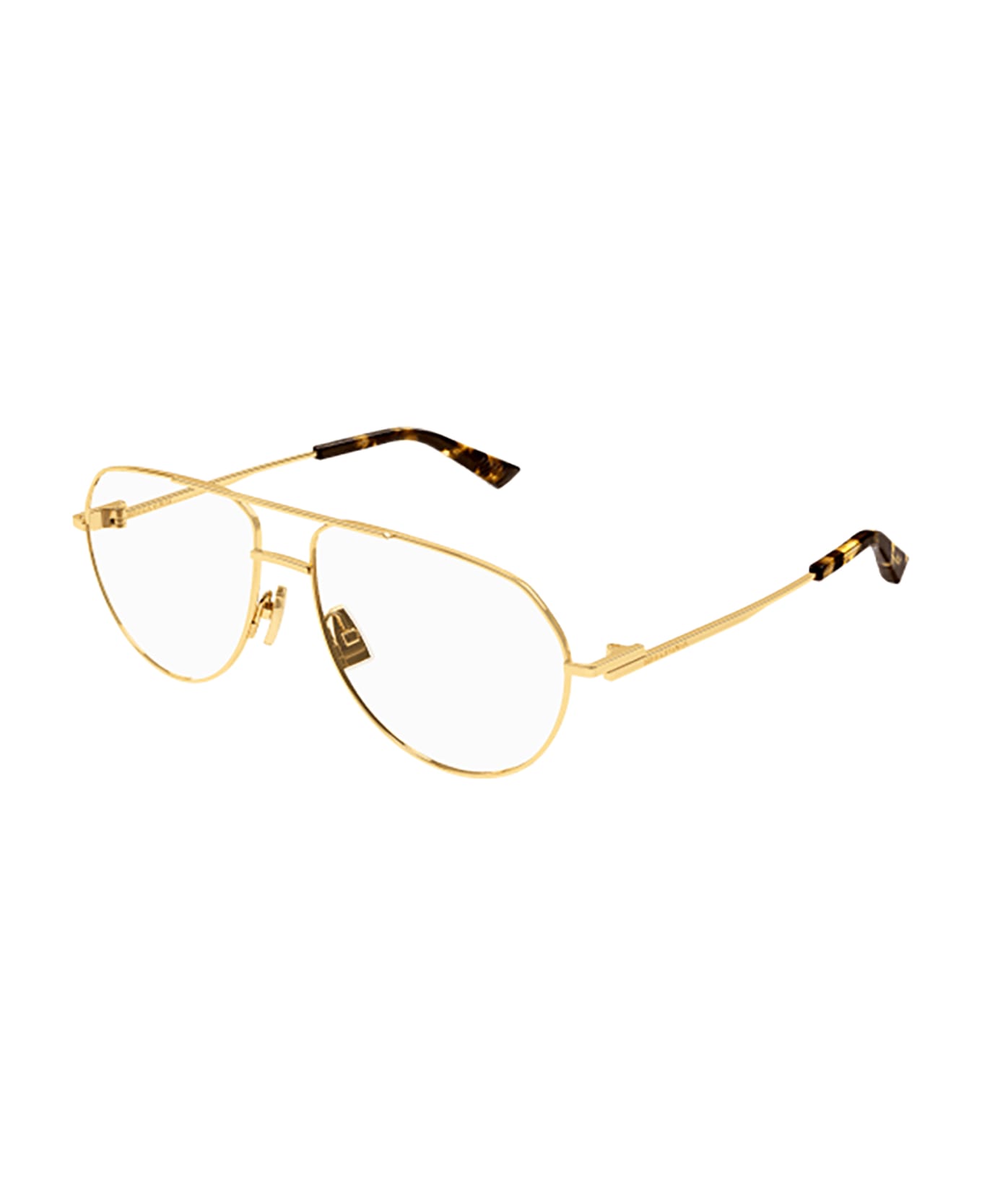 Bottega Veneta Eyewear Bv1302o Glasses - 001 gold gold transparent