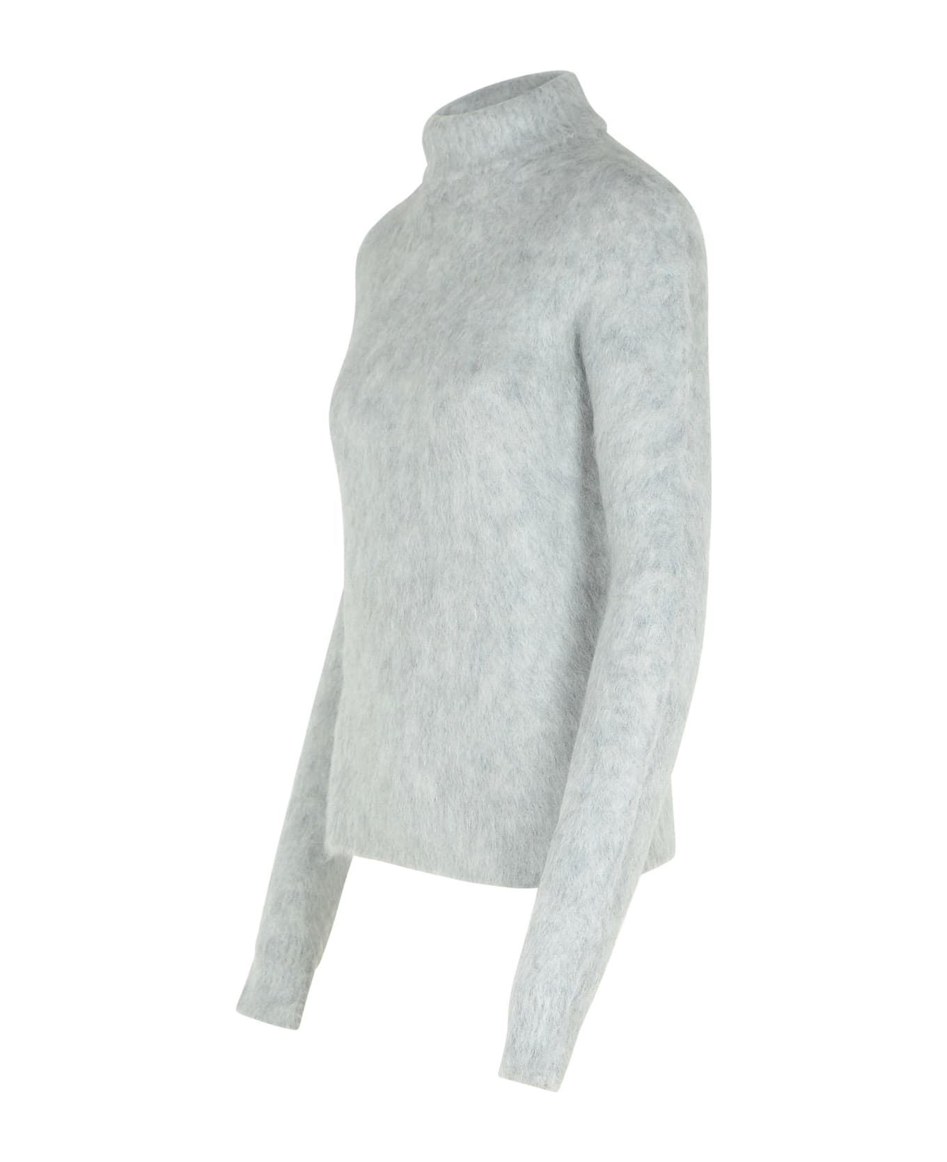 SportMax 'elgar Light Grey Alpaca Blend Sweater - Grey