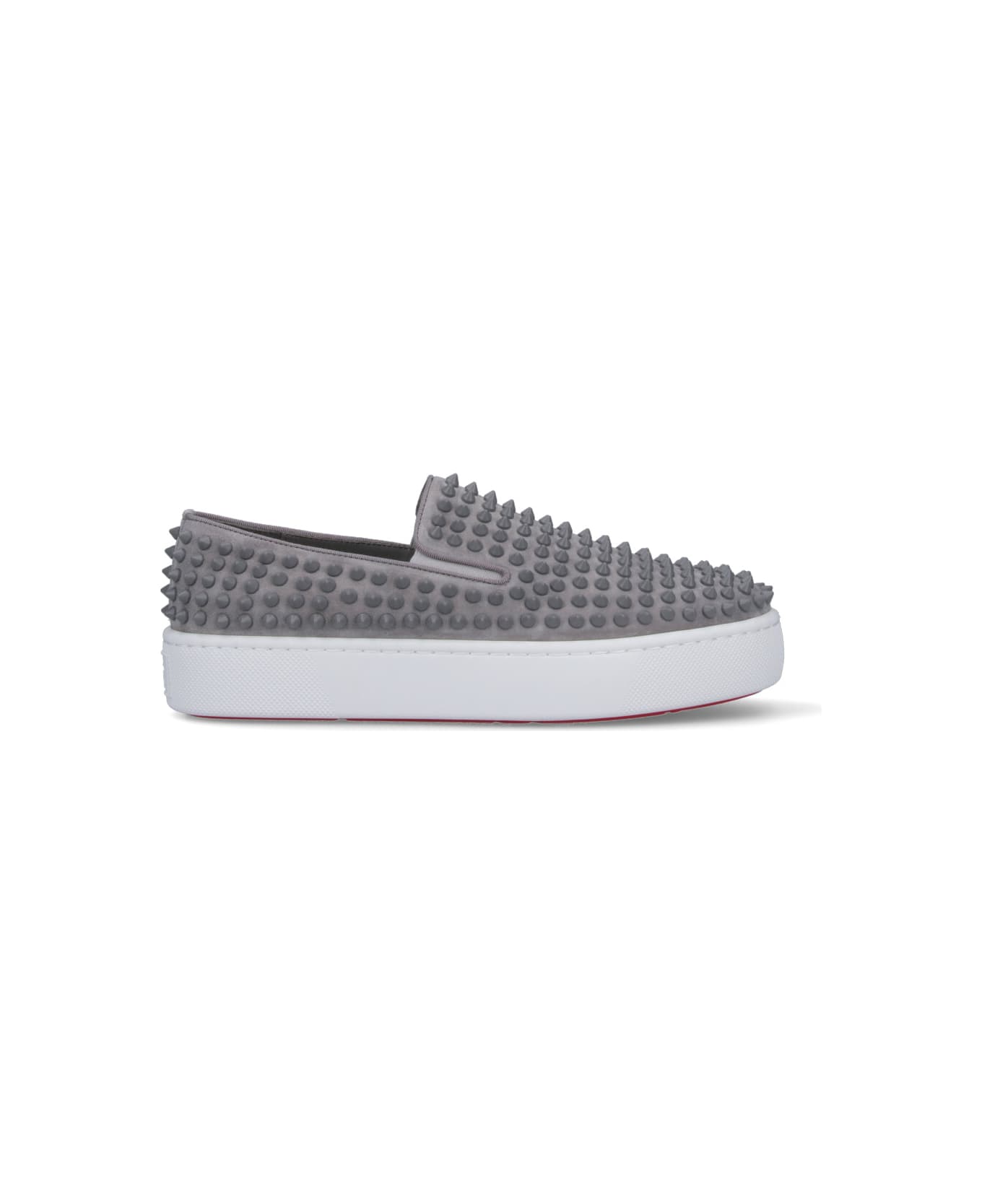 Christian Louboutin "spikeboat" Sneakers - Gray