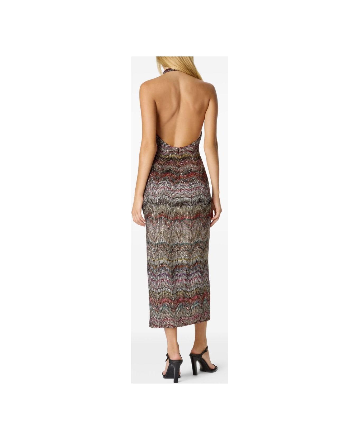 Missoni High-neck Long Dress - LIGHT MULTIC TONES