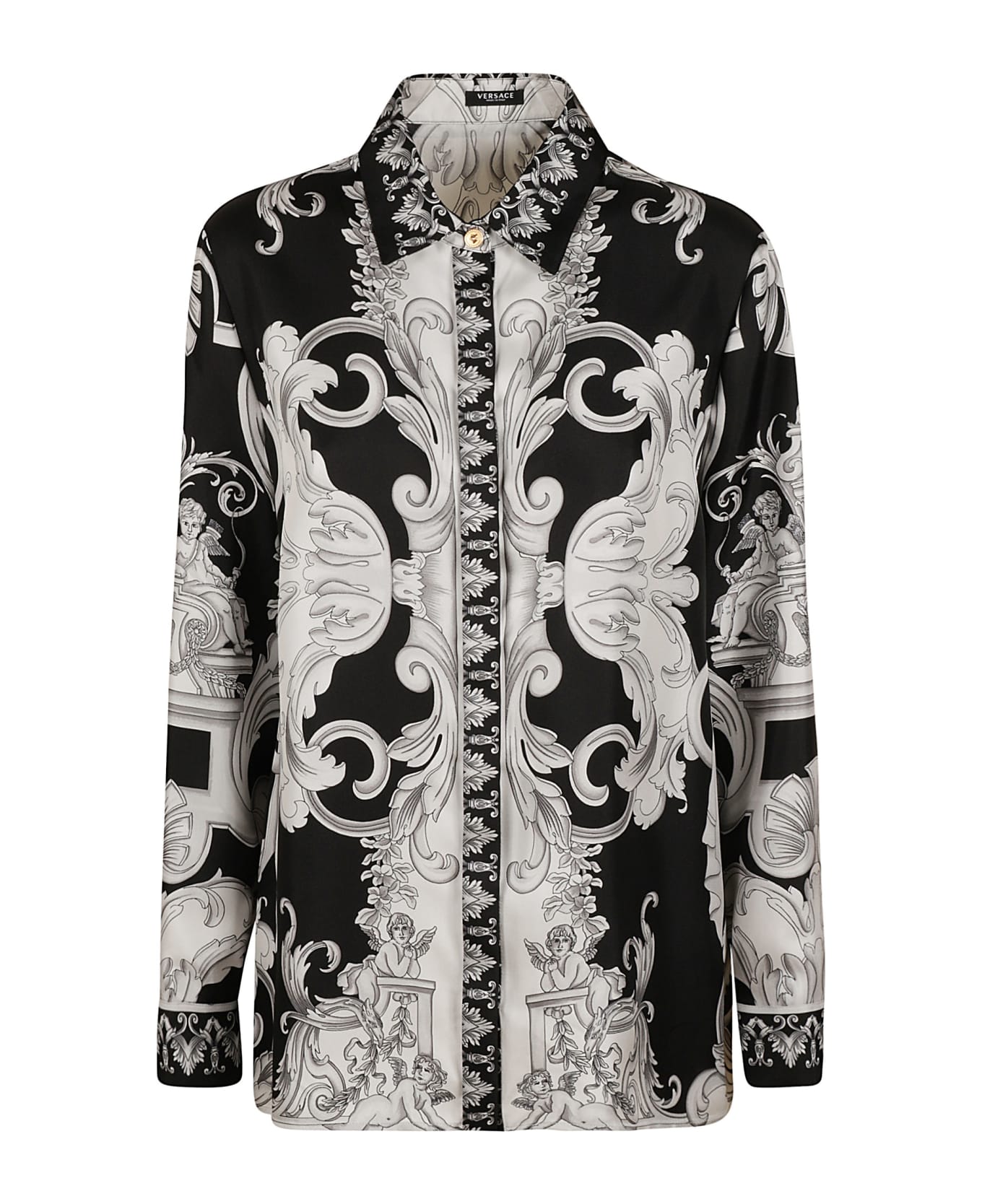 Versace Baroque Print Shirt - White/Black