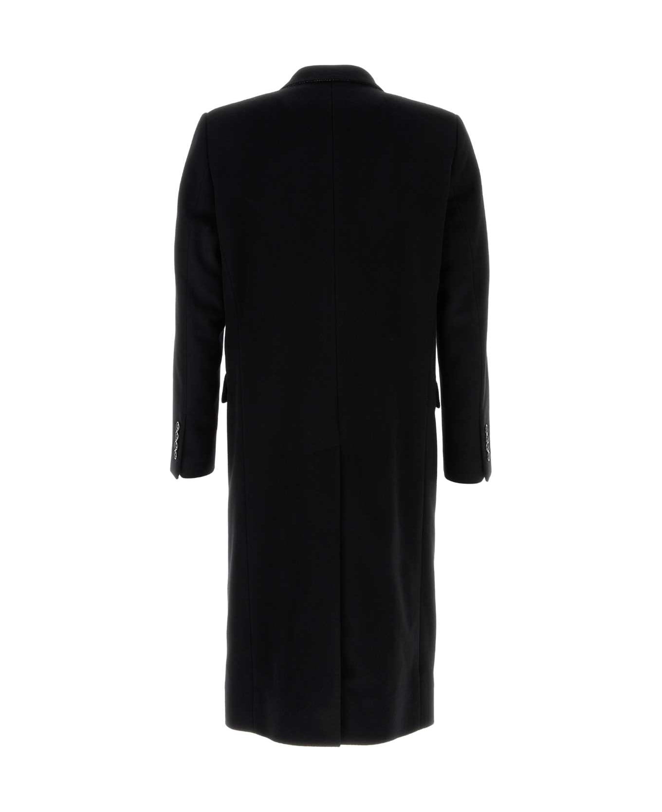 Dolce 
Gabbana Black Wool Blend Coat - NERO