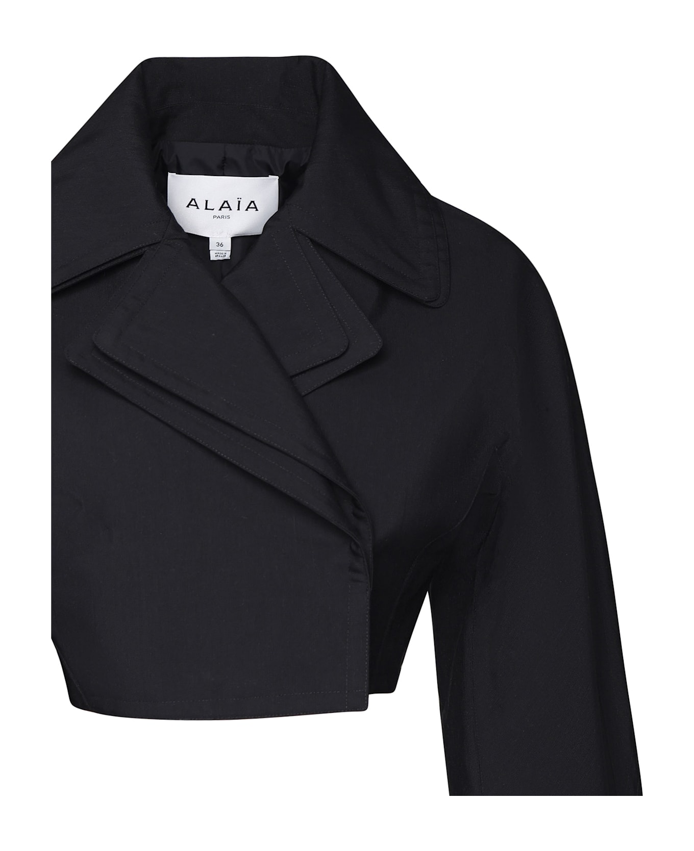 Alaia Short Black Caban Jacket - Black