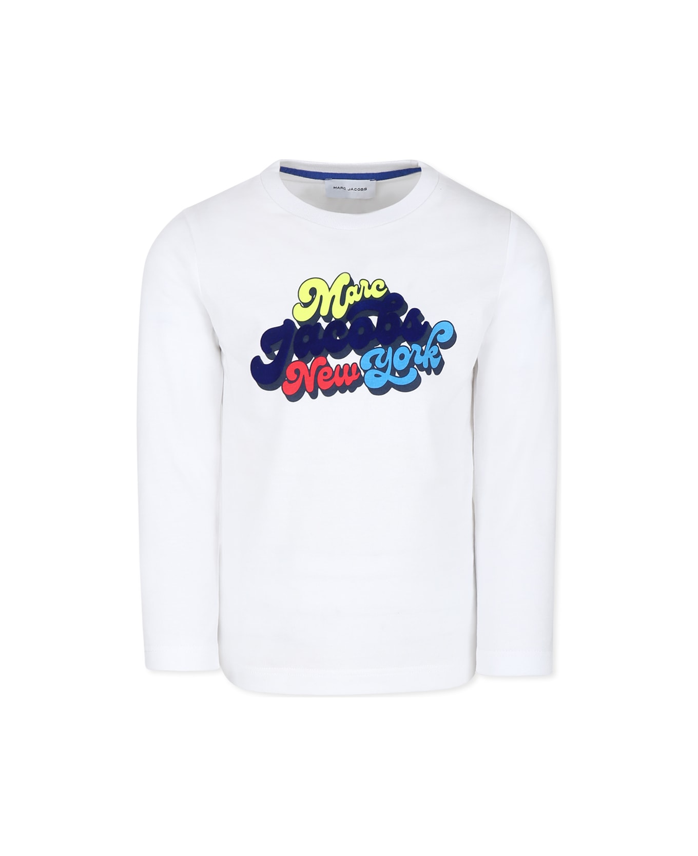 Marc Jacobs White T-shirt For Boy With Logo - White