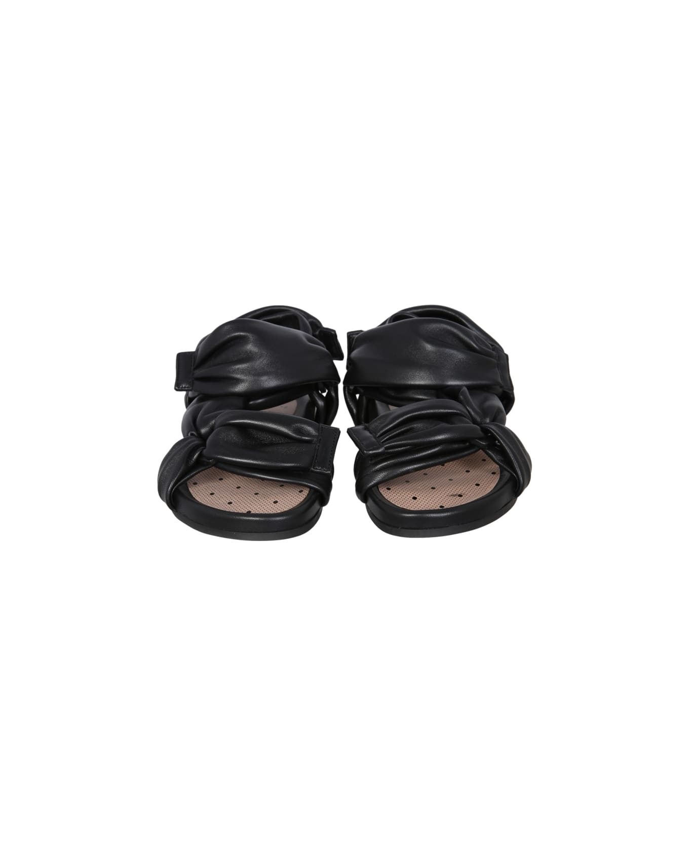 RED Valentino Puffy Strap Sandals - BLACK サンダル