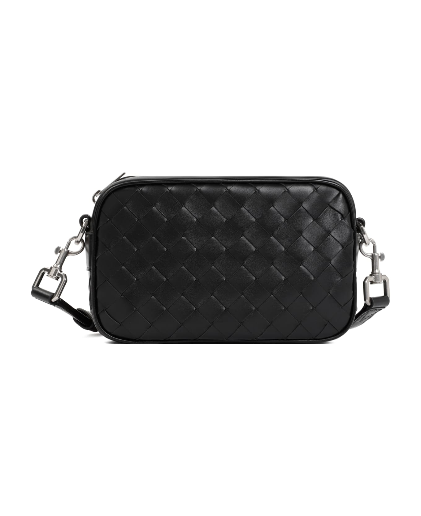 Bottega Veneta Mini Braided Camera Bag - Black