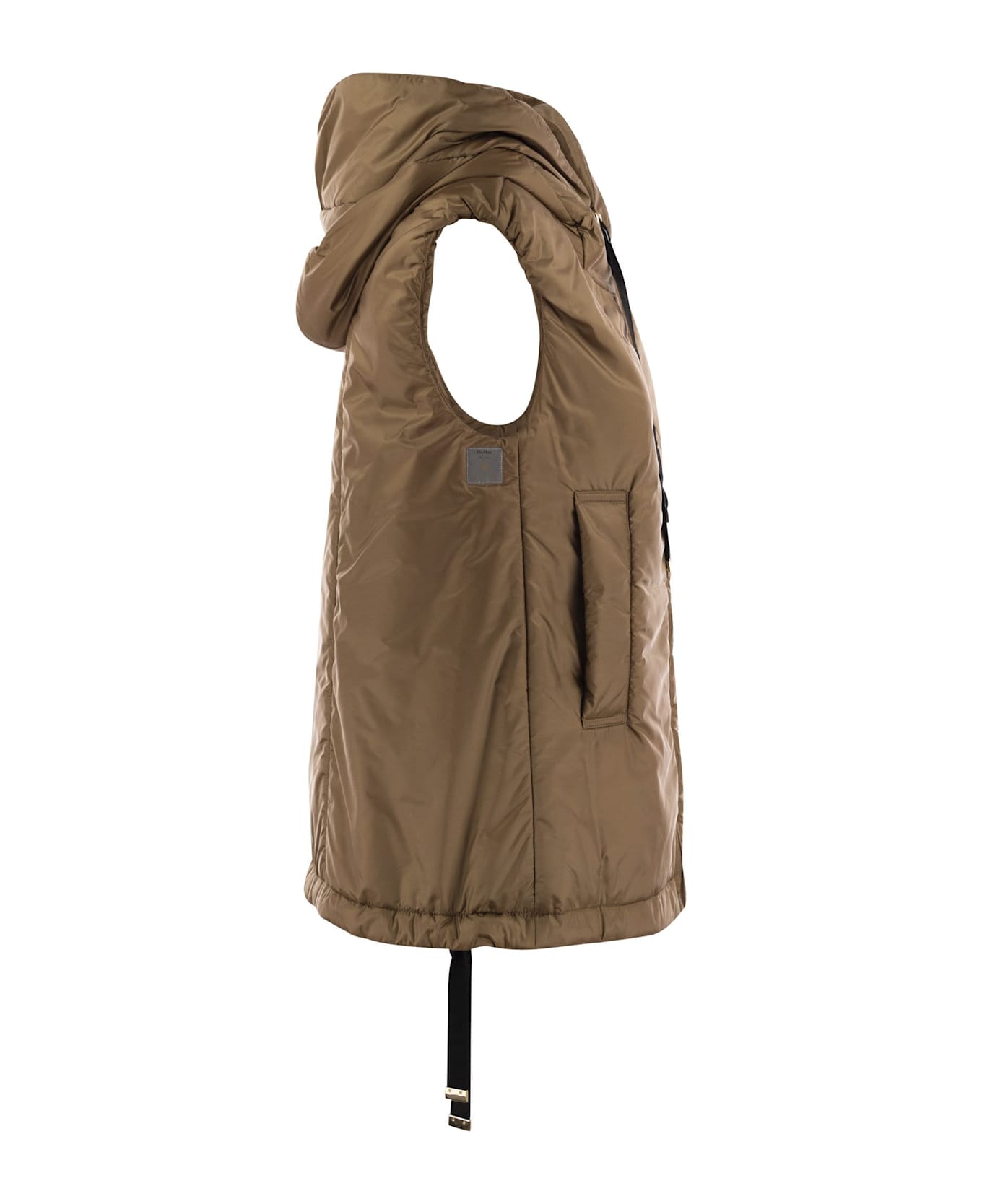 Max Mara The Cube Greengo - Sleeveless In Drip-proof Technical Fabric - Caramel