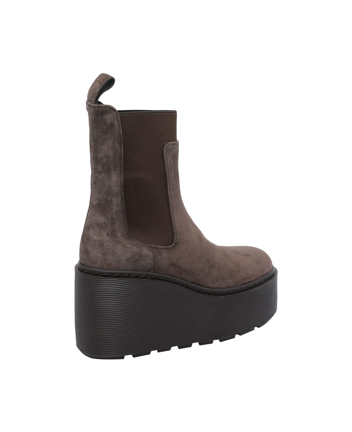 Vic Matié F20 Wedge Stripy Bootie - Brown