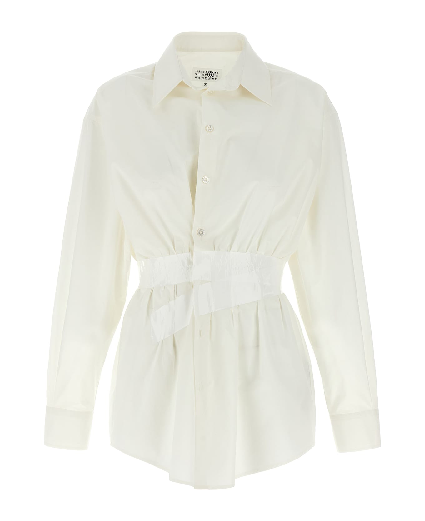 MM6 Maison Margiela White Cotton Shirt - White