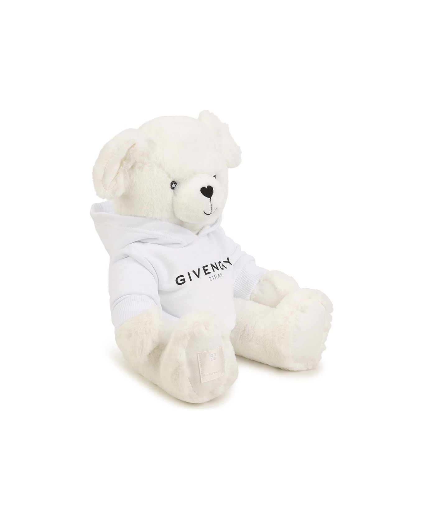 Givenchy White Teddy Bear With White Hoodie - P Bianco