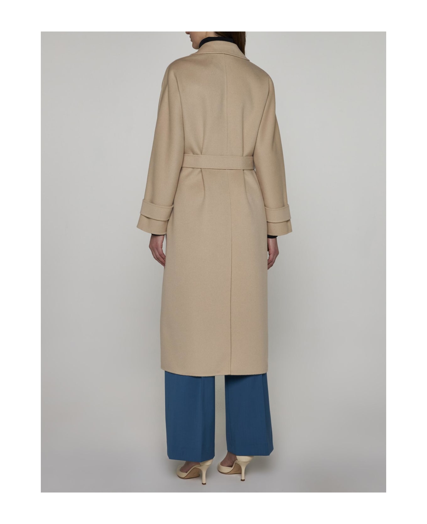 Weekend Max Mara Affetto Double-breasted Coat - Sand