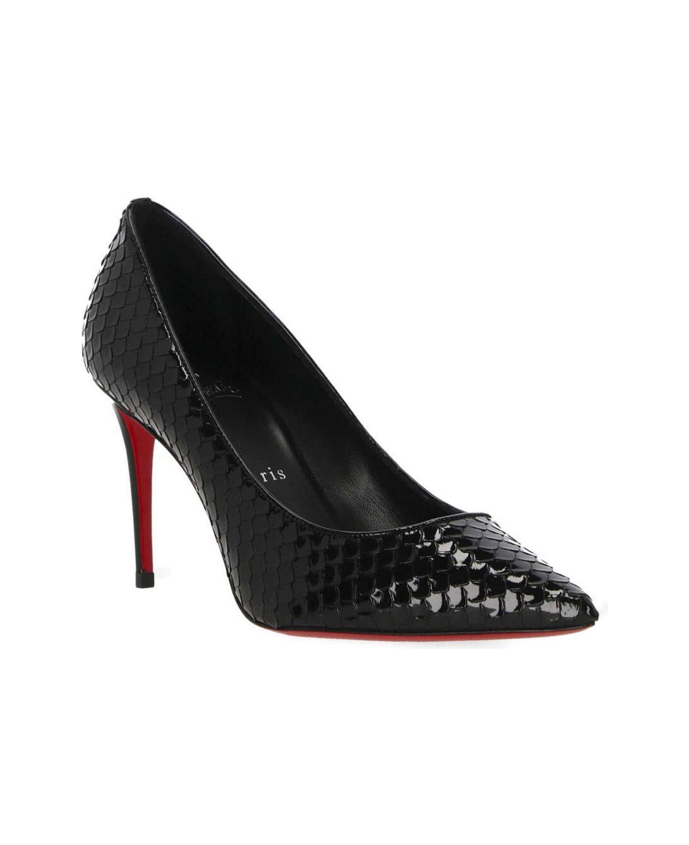 Christian Louboutin Embossed Pointed-toe Pumps