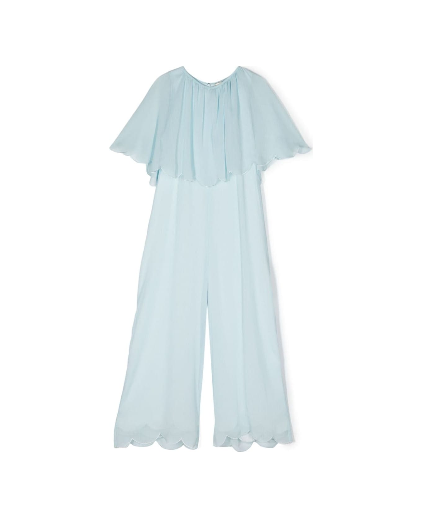 Stella McCartney Kids Tuta Intera A Gamba Ampia - Light blue