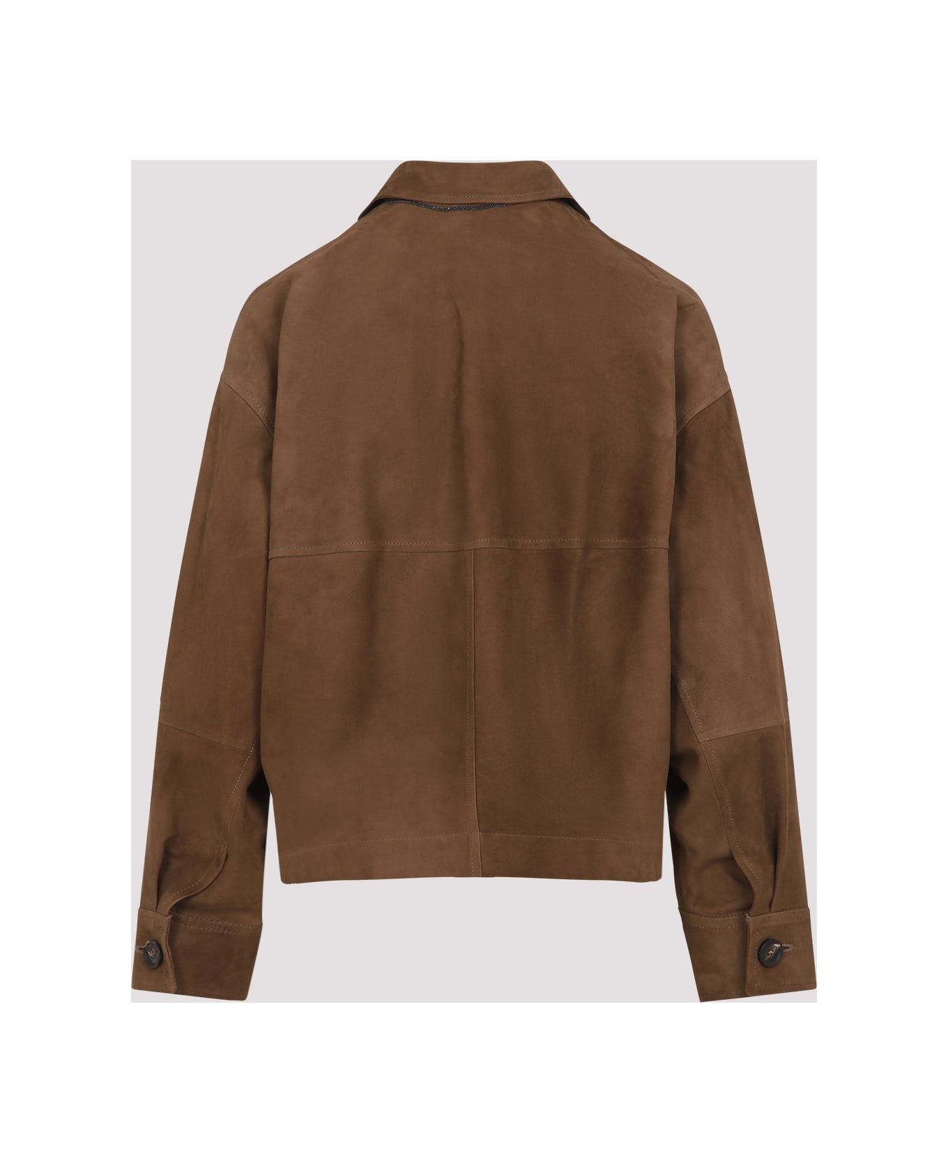 Brunello Cucinelli Suede Jacket - Sesamo