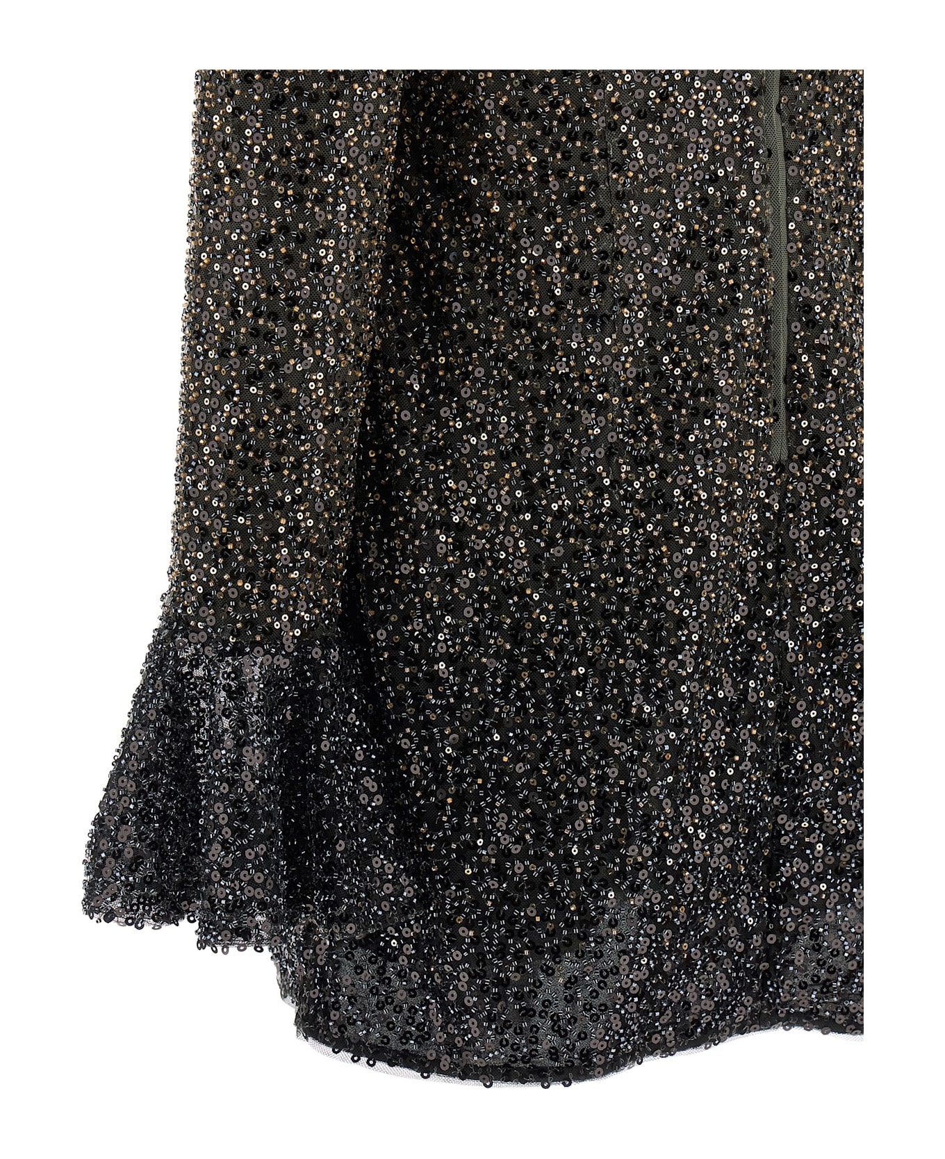 Rotate by Birger Christensen 'beaded Ls Mini' Dress - Brown