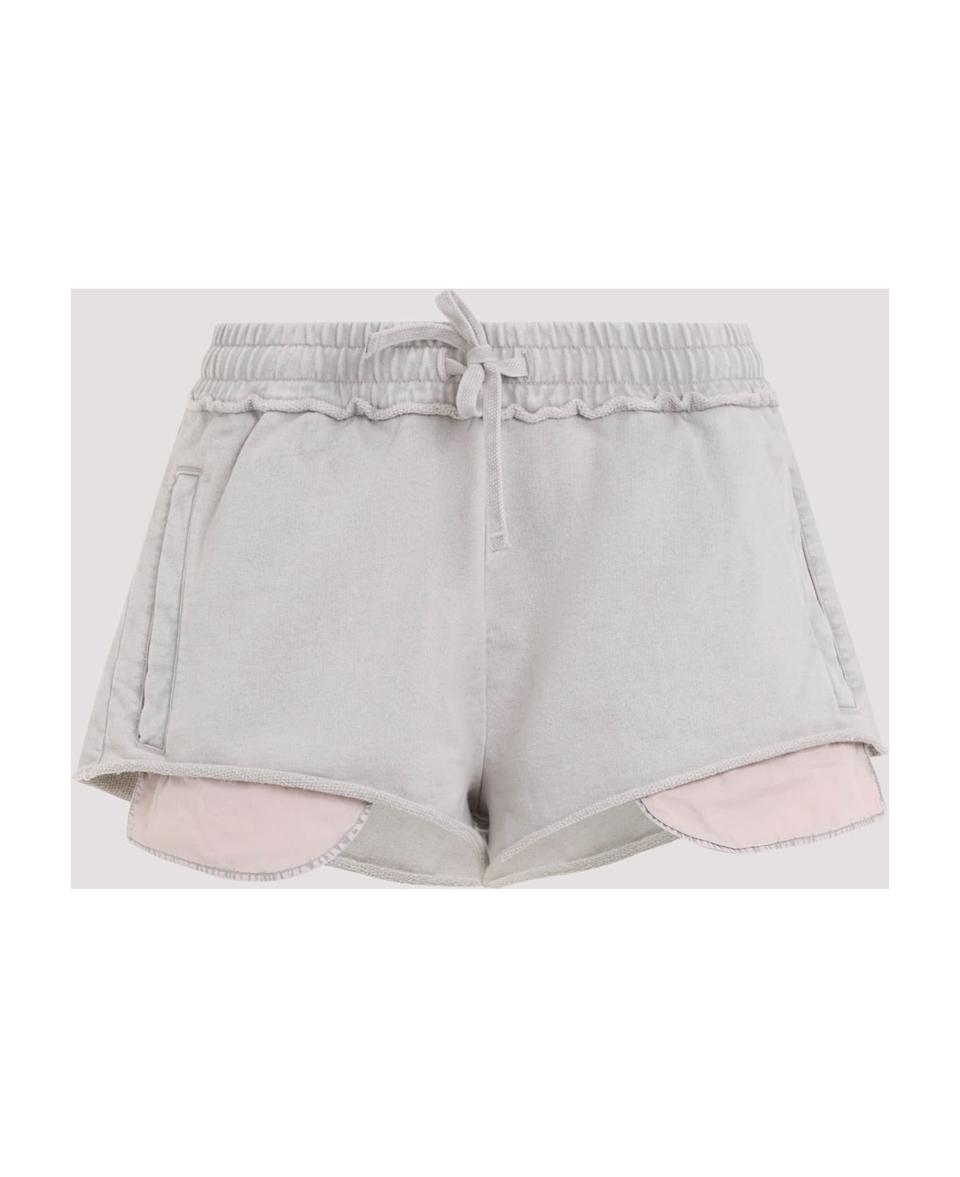 Acne Studios Cotton Shorts - Dmn Mauve Grey